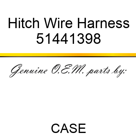 Hitch Wire Harness 51441398