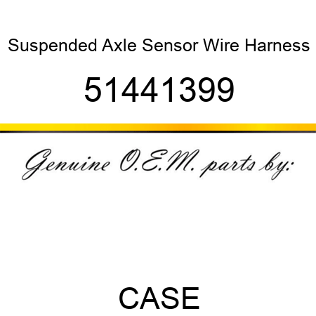 Suspended Axle Sensor Wire Harness 51441399