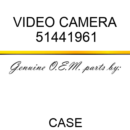 VIDEO CAMERA 51441961