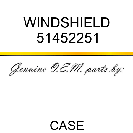 WINDSHIELD 51452251