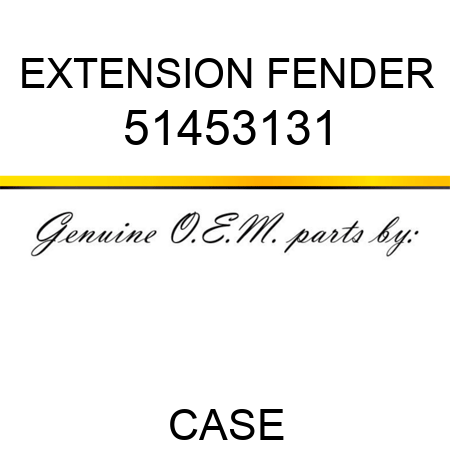 EXTENSION, FENDER 51453131