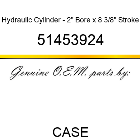 Hydraulic Cylinder - 2" Bore x 8 3/8" Stroke 51453924