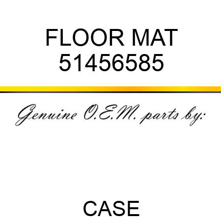FLOOR MAT 51456585
