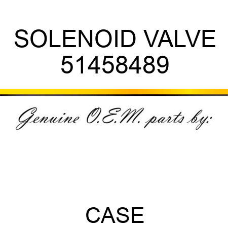 SOLENOID VALVE 51458489