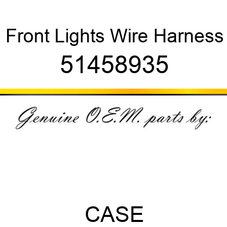 Front Lights Wire Harness 51458935