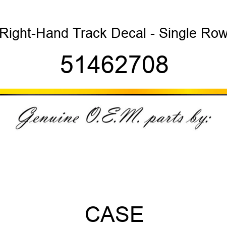 Right-Hand Track Decal - Single Row 51462708