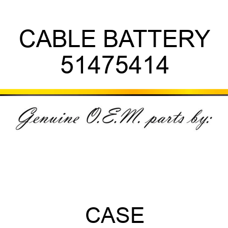 CABLE, BATTERY 51475414