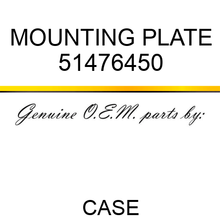 MOUNTING PLATE 51476450