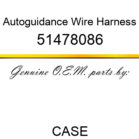 Autoguidance Wire Harness 51478086