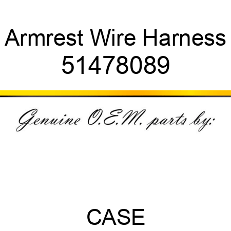 Armrest Wire Harness 51478089