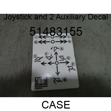 Joystick and 2 Auxiliary Decal 51483155