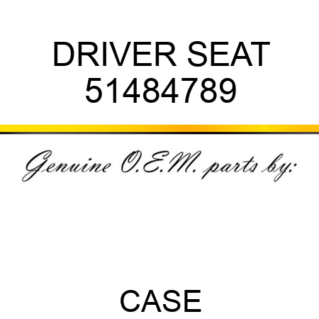 DRIVER SEAT 51484789