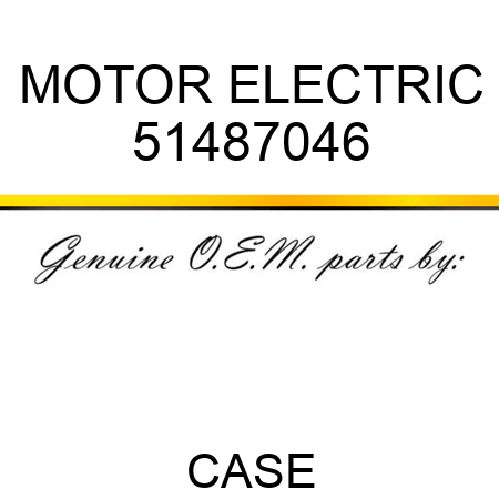 MOTOR, ELECTRIC 51487046