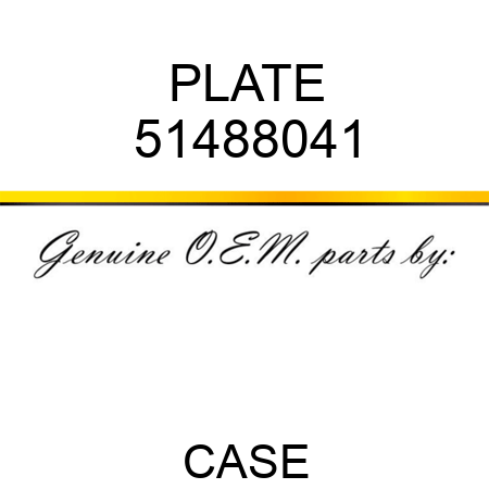 PLATE 51488041