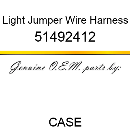 Light Jumper Wire Harness 51492412