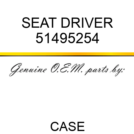 SEAT, DRIVER 51495254