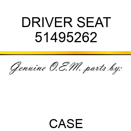 DRIVER SEAT 51495262