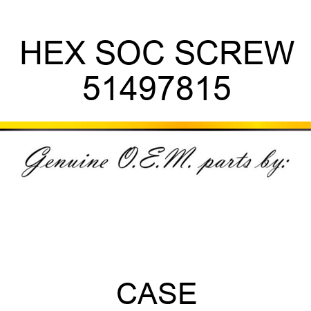 HEX SOC SCREW 51497815