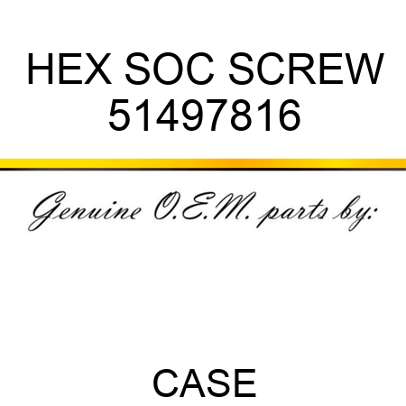 HEX SOC SCREW 51497816