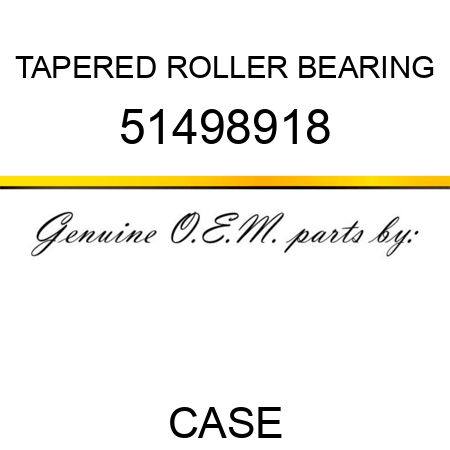TAPERED ROLLER BEARING 51498918