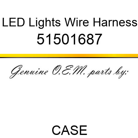 LED Lights Wire Harness 51501687