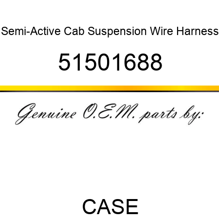 Semi-Active Cab Suspension Wire Harness 51501688