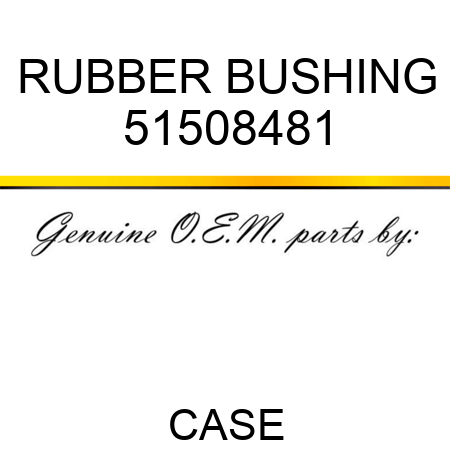 RUBBER BUSHING 51508481