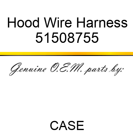 Hood Wire Harness 51508755