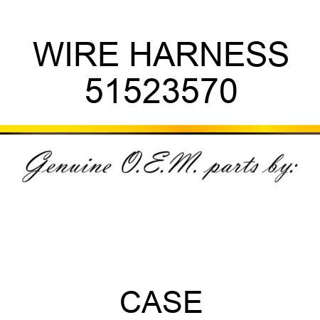 WIRE HARNESS 51523570