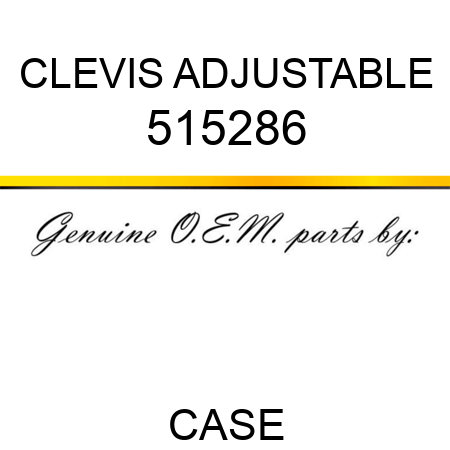 CLEVIS, ADJUSTABLE 515286