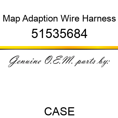 Map Adaption Wire Harness 51535684