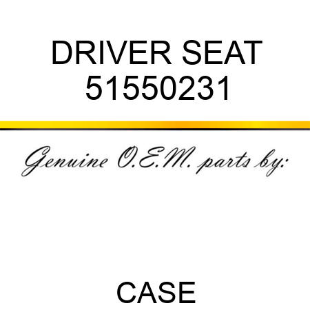 DRIVER SEAT 51550231