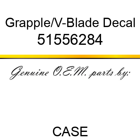 Grapple/V-Blade Decal 51556284