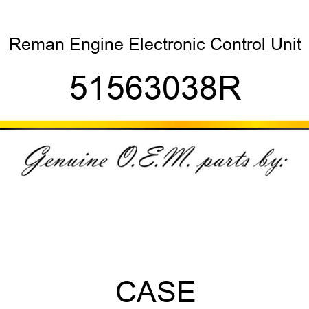 Reman Engine Electronic Control Unit 51563038R