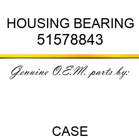HOUSING, BEARING 51578843