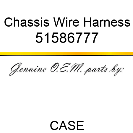 Chassis Wire Harness 51586777