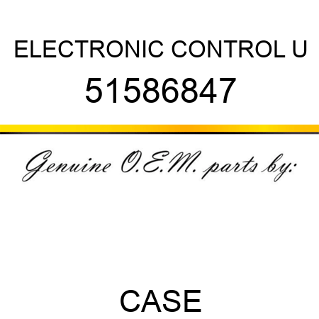 ELECTRONIC CONTROL U 51586847