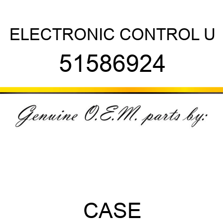 ELECTRONIC CONTROL U 51586924