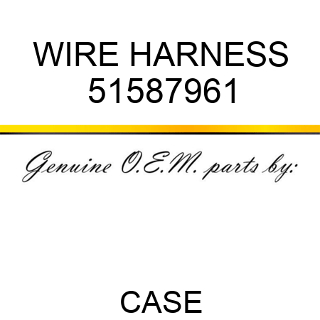 WIRE HARNESS 51587961