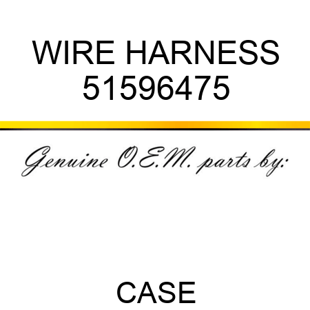 WIRE HARNESS 51596475