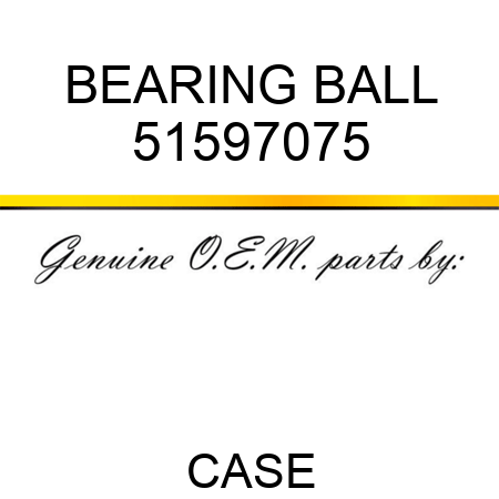 BEARING, BALL 51597075