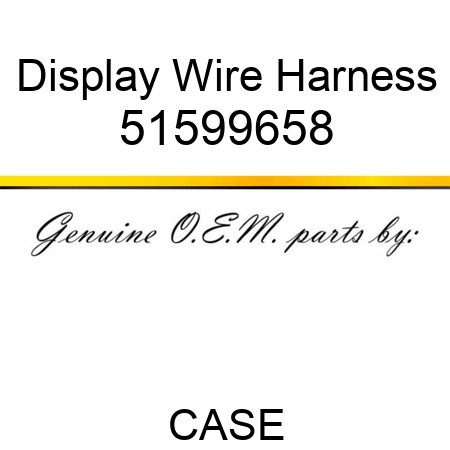 Display Wire Harness 51599658