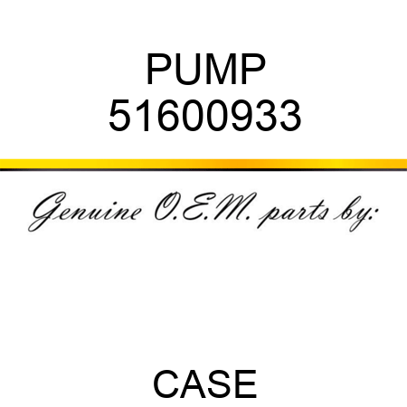PUMP 51600933
