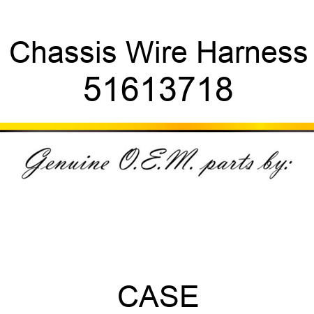 Chassis Wire Harness 51613718