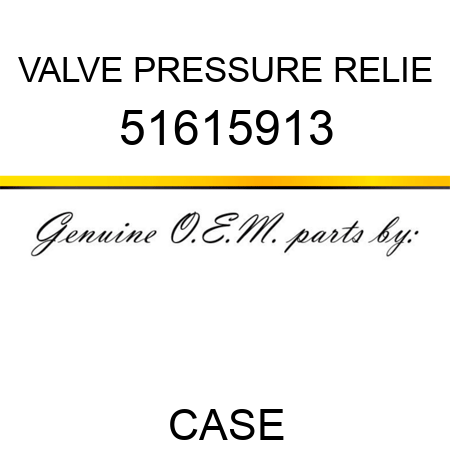 VALVE PRESSURE RELIE 51615913