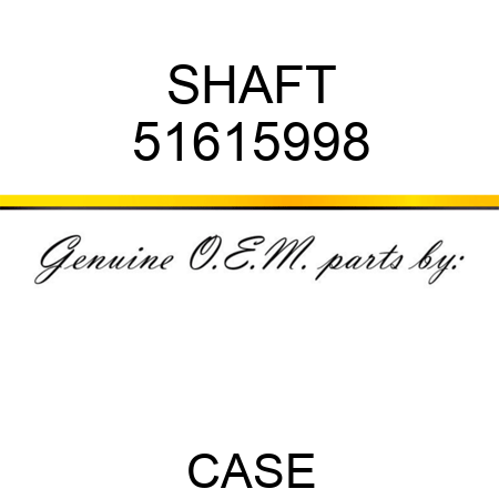 SHAFT 51615998