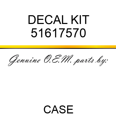 DECAL KIT 51617570
