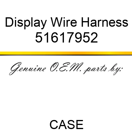 Display Wire Harness 51617952