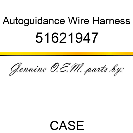 Autoguidance Wire Harness 51621947