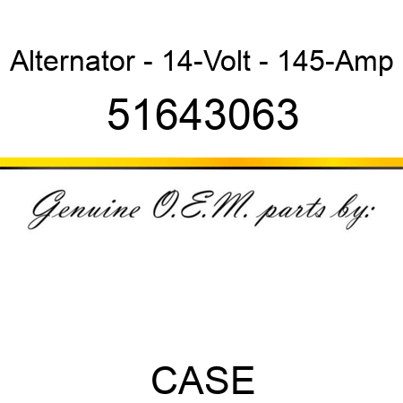 Alternator - 14-Volt - 145-Amp 51643063